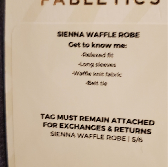 Fabletics Sienna Waffle Robe NWT - Picture 8 of 11